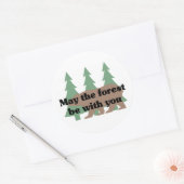 Möge der Wald bei dir sein Runder Aufkleber (Umschlag)