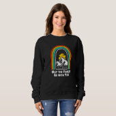 Möge der Wald bei Ihnen sein Camping Spaß Camper Sweatshirt (Vorne ganz)