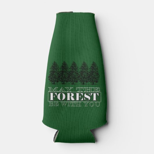 Möge der Wald Cooler bei dir sein Flasche Flaschenkühler (Vorderseite)