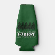 Möge der Wald Cooler bei dir sein Flasche