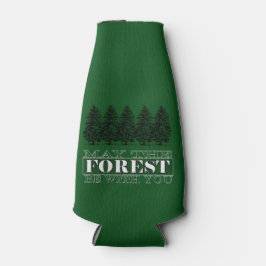 Möge der Wald Cooler bei dir sein Flasche Flaschenkühler