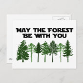 Möge der Wald with sein Postkarte (Vorne/Hinten)