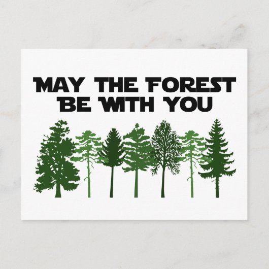 Möge der Wald with sein Postkarte (Vorderseite)