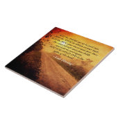 Möge der Weg aufsteigen, um dich zu treffen, irisc Fliese (Seite)