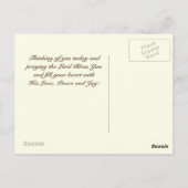 Möge der Weg aufsteigen, um dich zu treffen, irisc Postkarte (Rückseite)