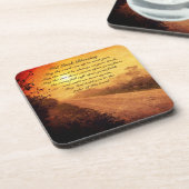 Möge der Weg aufsteigen, um dich zu treffen, irisc Untersetzer (Linke Seite)