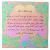 "Möge der Weg nach oben..."Irish Segen. Fliese (Vorderseite)