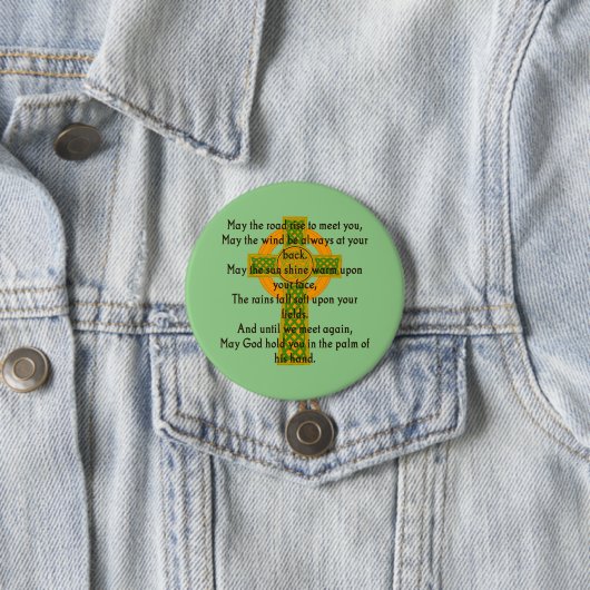 Möge der Weg zu Ihnen - irisches Zitat Button (Beispiel)