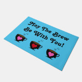 "Möge die Braut bei dir sein!" Fußmatte (Schrägansicht)