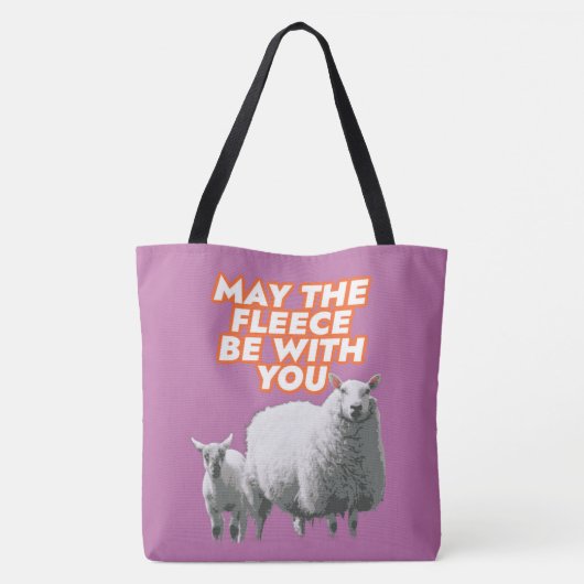 Möge die Fleece bei Ihrer Tasche sein (Rückseite)