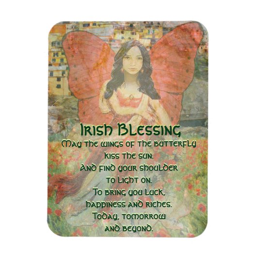 Möge die Flügel des Schmetterlings... Magnet (Vertikal)