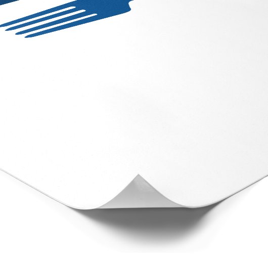 Möge die Gabel bei dir sein Poster (Ecke)