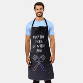 Möge die Gabel bei dir sein Schürze (Getragen)