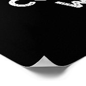 Möge die Kaffeebohnen mit dir trinken Pun Dark BG Poster (Ecke)