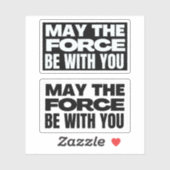 Möge die Kraft bei dir sein Aufkleber (Blatt)