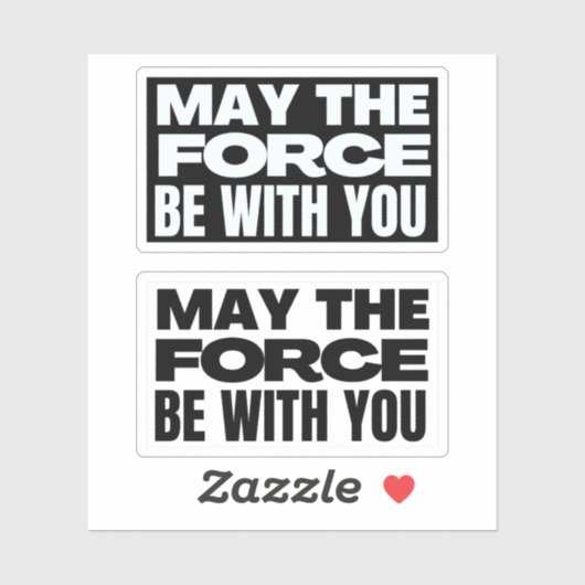 Möge die Kraft bei dir sein Aufkleber (Blatt)