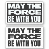 Möge die Kraft bei dir sein Aufkleber (Vorderseite)