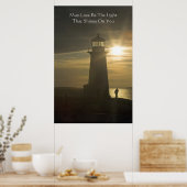 Möge die Liebe das Licht sein... ein Kunstdruck. Poster (Küche)