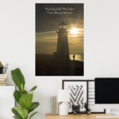 Möge die Liebe das Licht sein... ein Kunstdruck. Poster (Heimbüro)