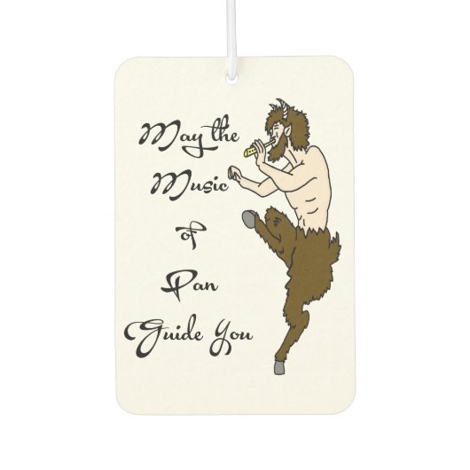 Möge die Musik des Pan-Guides Sie Autolufterfrischer (Vorderseite)