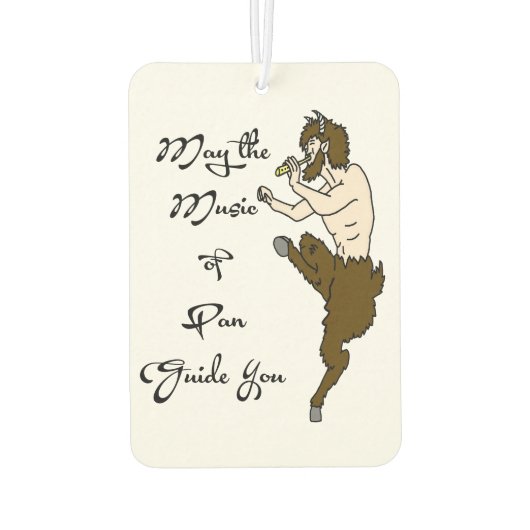 Möge die Musik des Pan-Guides Sie Autolufterfrischer (Rückseite)