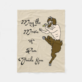 Möge die Musik des Pans dir helfen Fleecedecke