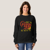 Möge die Pizza mit dir in den Himmel reichen Sweatshirt (Vorne ganz)