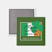 Möge die Straße aufsteigen Magnet (Vorderseite/Rückseite)