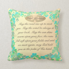 "Möge die Straße aufsteigen..." Shamos irischer Se Kissen