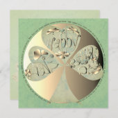 "Möge die Straße aufsteigen..." St. Patrick's Day. Dankeskarte (Vorne/Hinten)