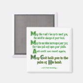 Möge die Straße aufsteigen, um dich zu treffen Magnet (Vorderseite/Rückseite)