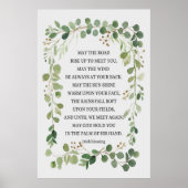 Möge die Straße aufsteigen, um dich zu treffen Poster (Vorne)