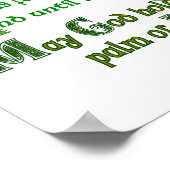 Möge die Straße aufsteigen, um dich zu treffen Poster (Ecke)