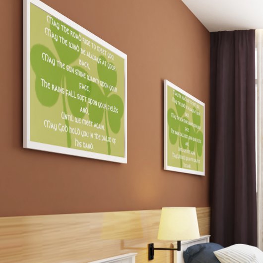 Möge die Straße aufsteigen, um dich zu treffen Poster