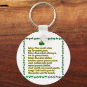 Möge die Straße aufsteigen, um dich zu treffen. Schlüsselanhänger (Vorderseite)