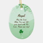 Möge die Straße aufsteigen, um Ihnen irischen Sege Keramik Ornament (Hinten)