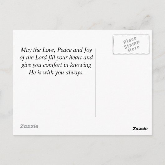 Möge die Straße aufsteigen, um Sie zu treffen, iri Postkarte (Rückseite)