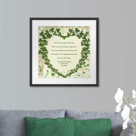 Möge die Straße aufsteigen, um Sie zu treffen Iris Poster