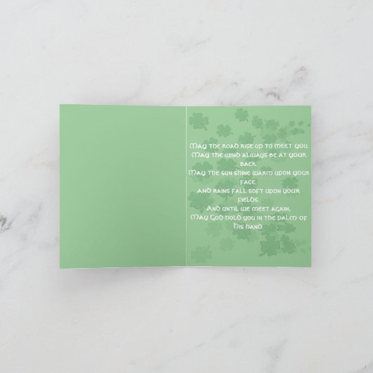 Möge die Straße dich treffen Karte (Innenseite)