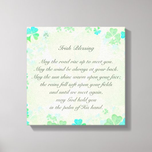 "Möge die Straße steigen..." Irish Bless Antique Leinwanddruck (Vorderseite)