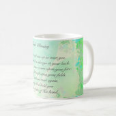 "Möge die Straße steigen..." Irish Sessing Kleebla Kaffeetasse (VorderseiteRechts)