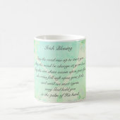 "Möge die Straße steigen..." Irish Sessing Kleebla Kaffeetasse (Mittel)