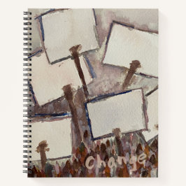 Möge dies der Augenblick des Wandels Notebook. Notizblock