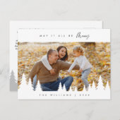 Möge es alles ein frohes, familiäres Foto sein, Mi Postkarte (Vorne/Hinten)