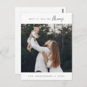 Möge es alles ein frohes Weihnachts-Foto sein Postkarte (Vorne/Hinten)