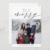 Möge es alles frohe Weihnachten Familie Foto Layov (Vorne/Hinten)