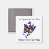 Möge Glück kommen Magnet (Vorderseite/Rückseite)