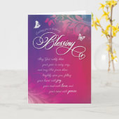 Möge Gott dein Jahr in jeder Hinsicht reich segnen Karte (Gelbe Blume)