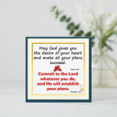 Möge Gott dir den Wunsch deiner Herzkarte geben Ankündigung (Stehend Vorderseite)