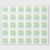 Möge Gott dir viele Jahre irischer Segen geben Geschenkpapier (Flach)